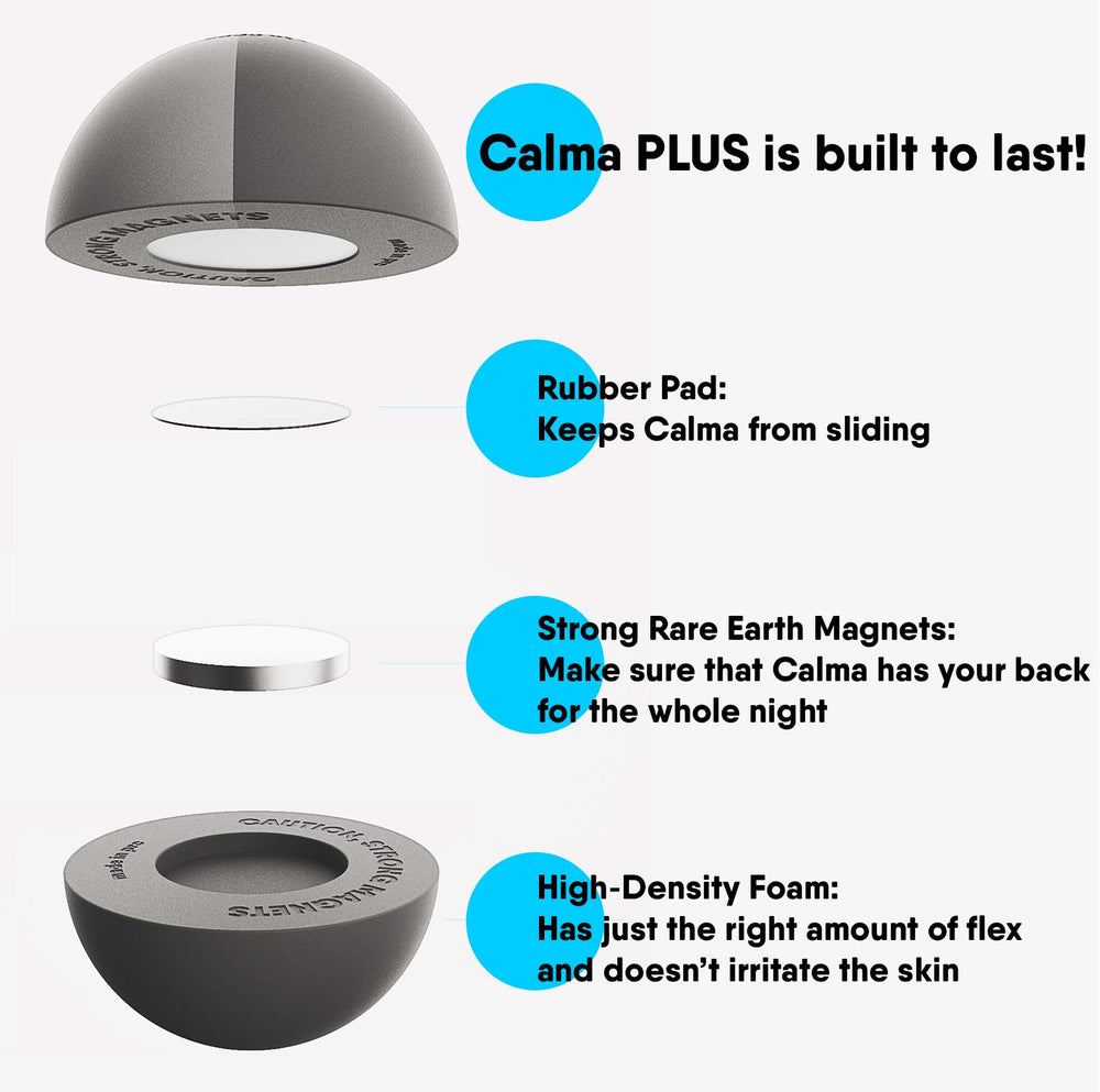 Whole Nights Calma Plus easy-to-use wearable that travels with you.
