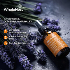 WholeNest packaging highlights small-batch natural formula.