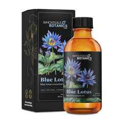 Wholesale Botanics Blue Lotus Essential Oil bottle for uplifting aromatherapy sessions.