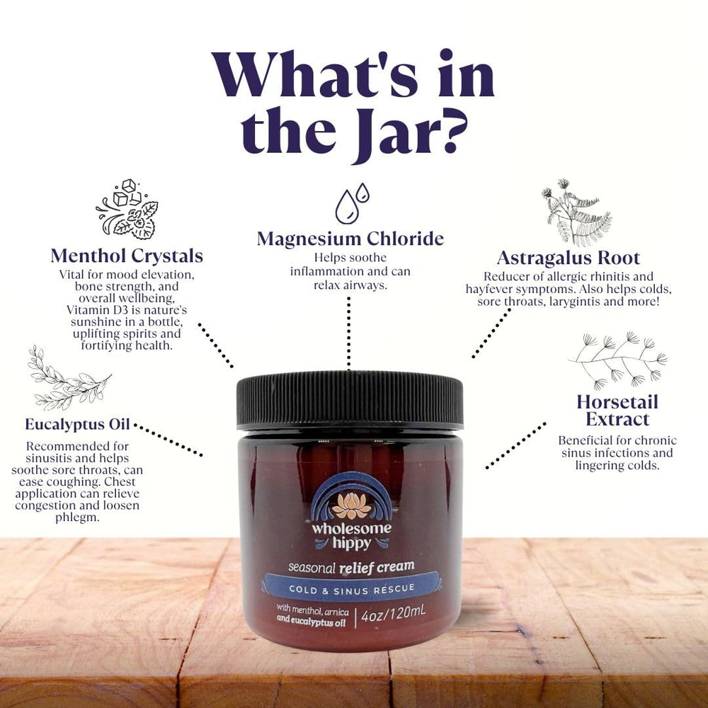 Wholesome Hippy balm aroma closeup highlights peppermint and spearmint notes.
