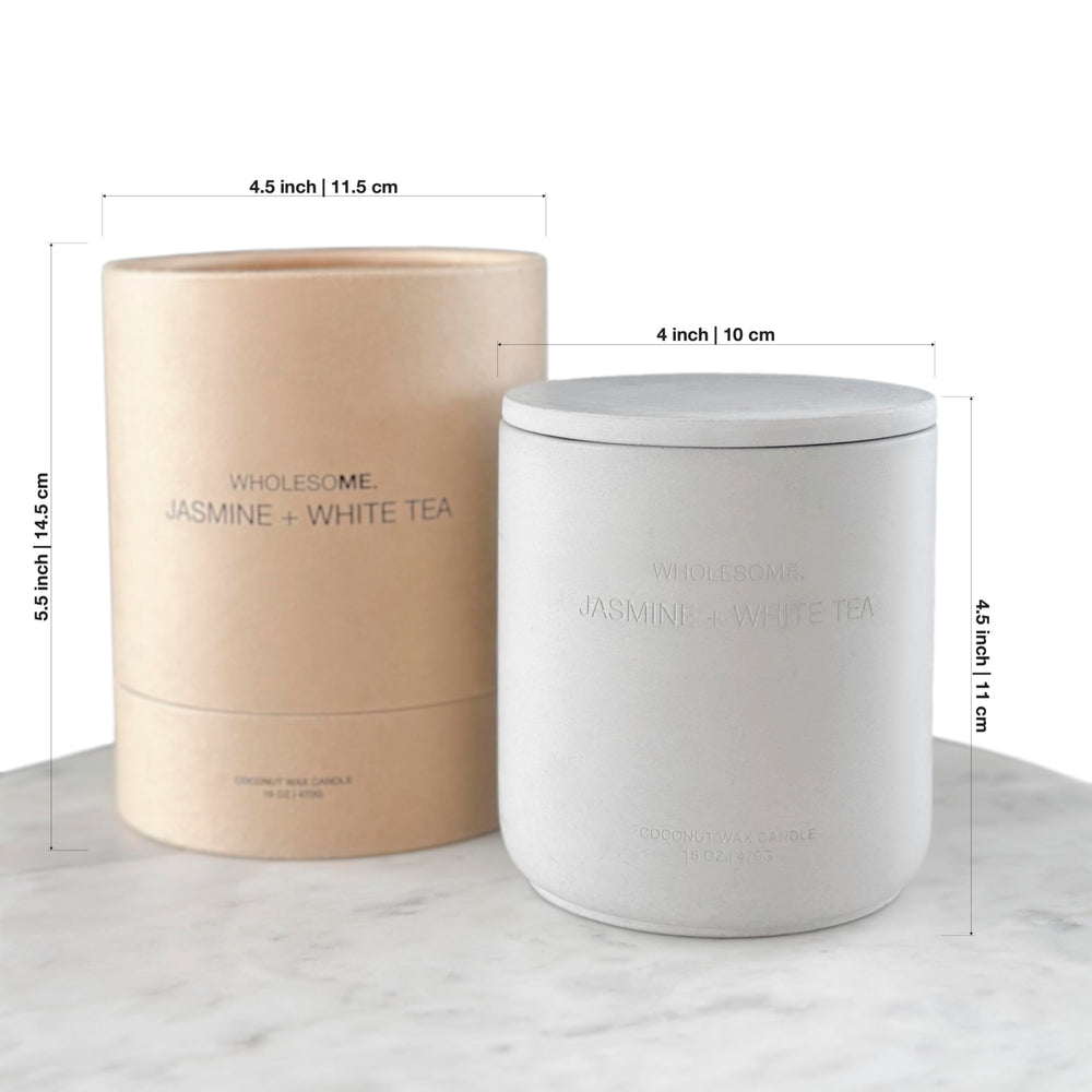 WHOLESOME luxury aromatherapy candle enhances quiet evenings at home.