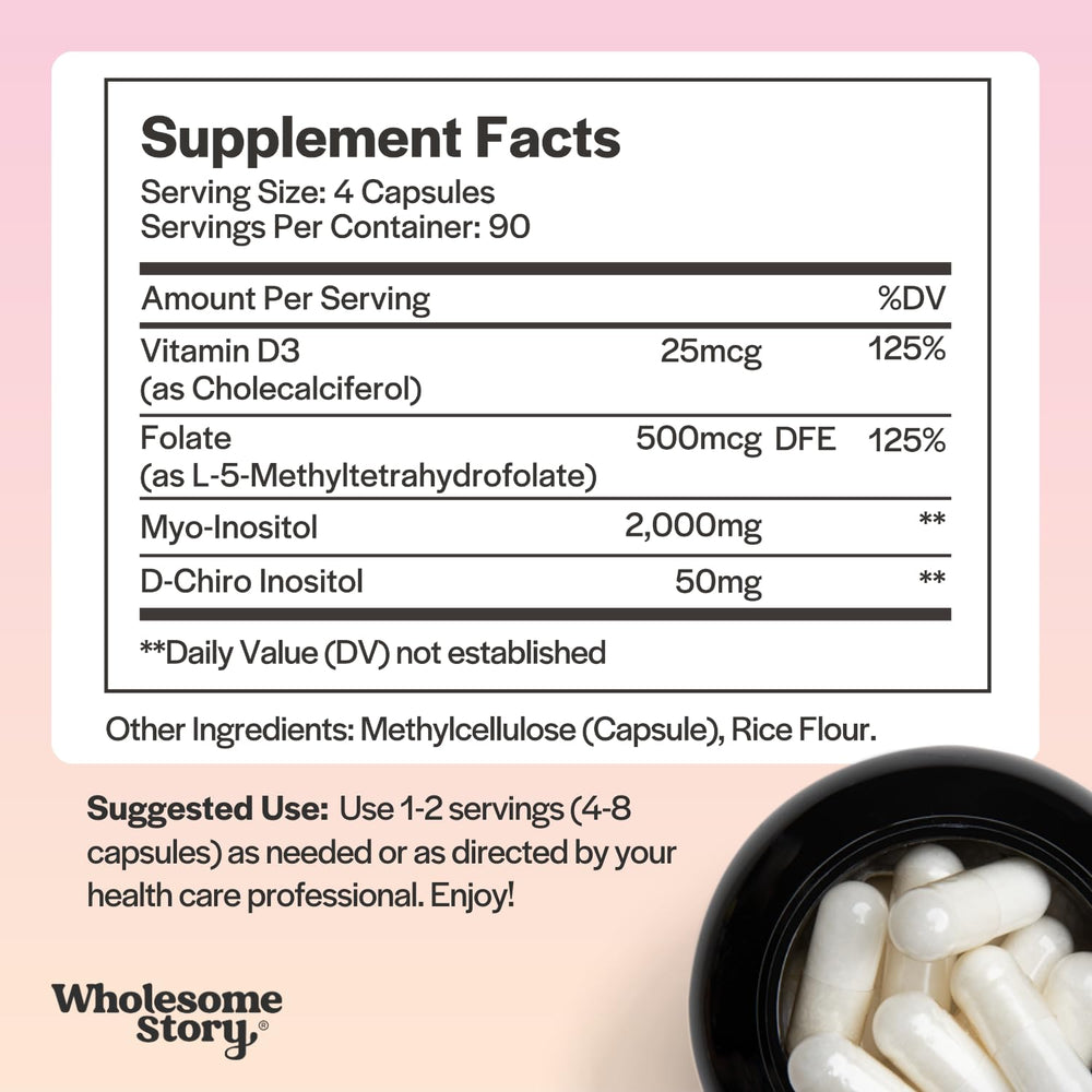 Wholesome Story Vitamin D3 capsules bottle emphasizes mood and metabolism support