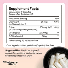 Wholesome Story Vitamin D3 capsules bottle emphasizes mood and metabolism support
