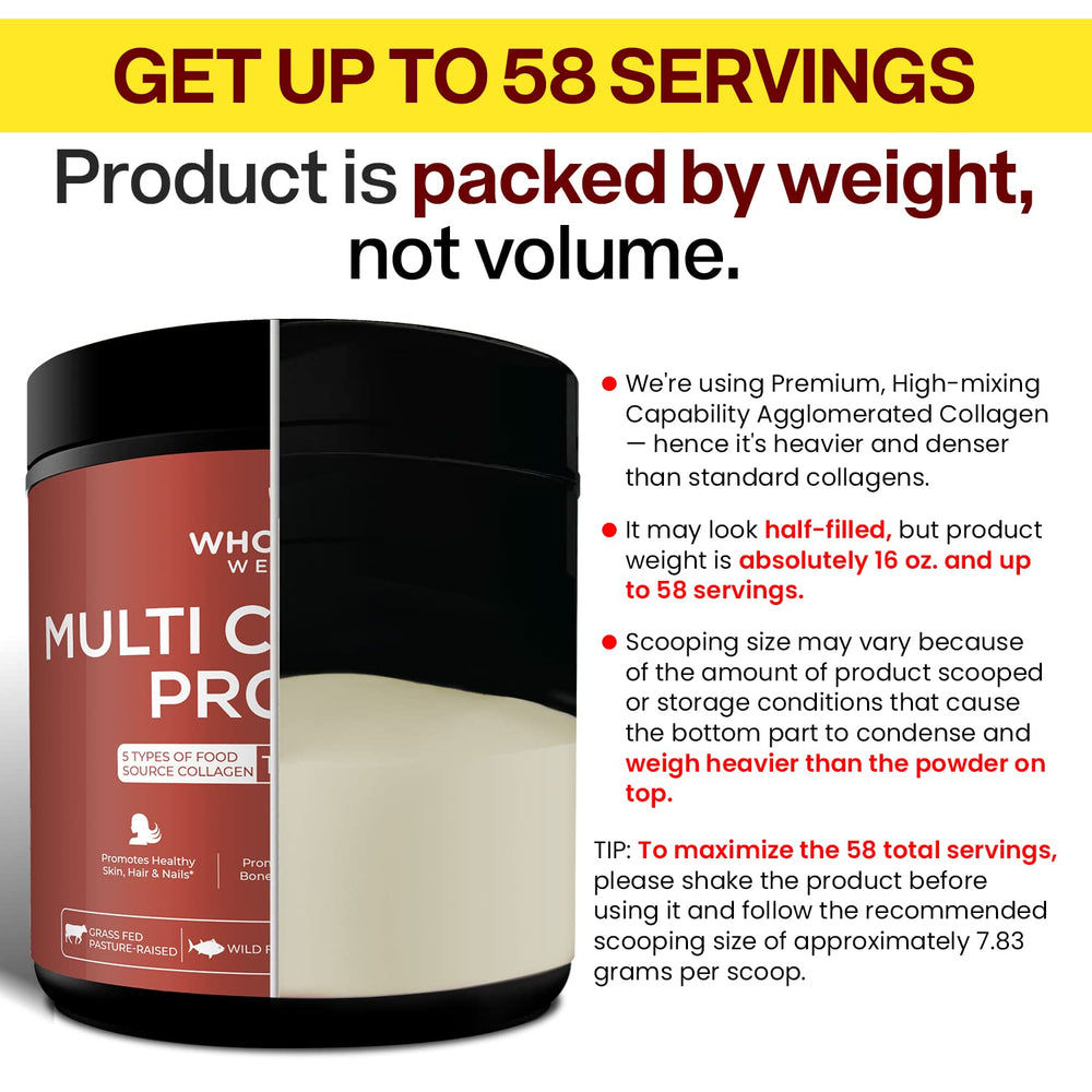 Wholesome Wellness Premium Multi Collagen skin-hair-nails image hints shine and vitality.