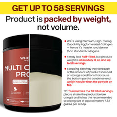 Wholesome Wellness Premium Multi Collagen skin-hair-nails image hints shine and vitality.