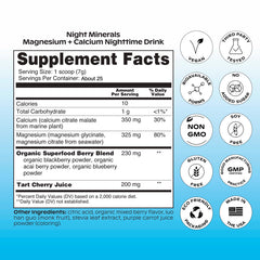 Wholier Night Minerals mocktail idea showcases a relaxing pre bed option