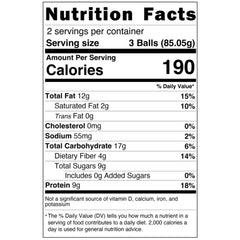 Wholly Balls chocolate bites closeup: rich plant-based protein for pre-workout fuel.