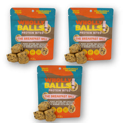 Wholly Balls Protein Bites in assorted flavors for a quick plant-based energy boost.