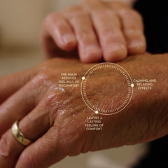 WholyMe Relief Balm applied on shoulder after training.