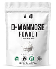 WHYZ D-Mannose powder container offers convenient daily use.