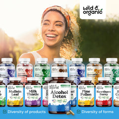 60-day supply with two capsules per day for Wild & Organic detox.