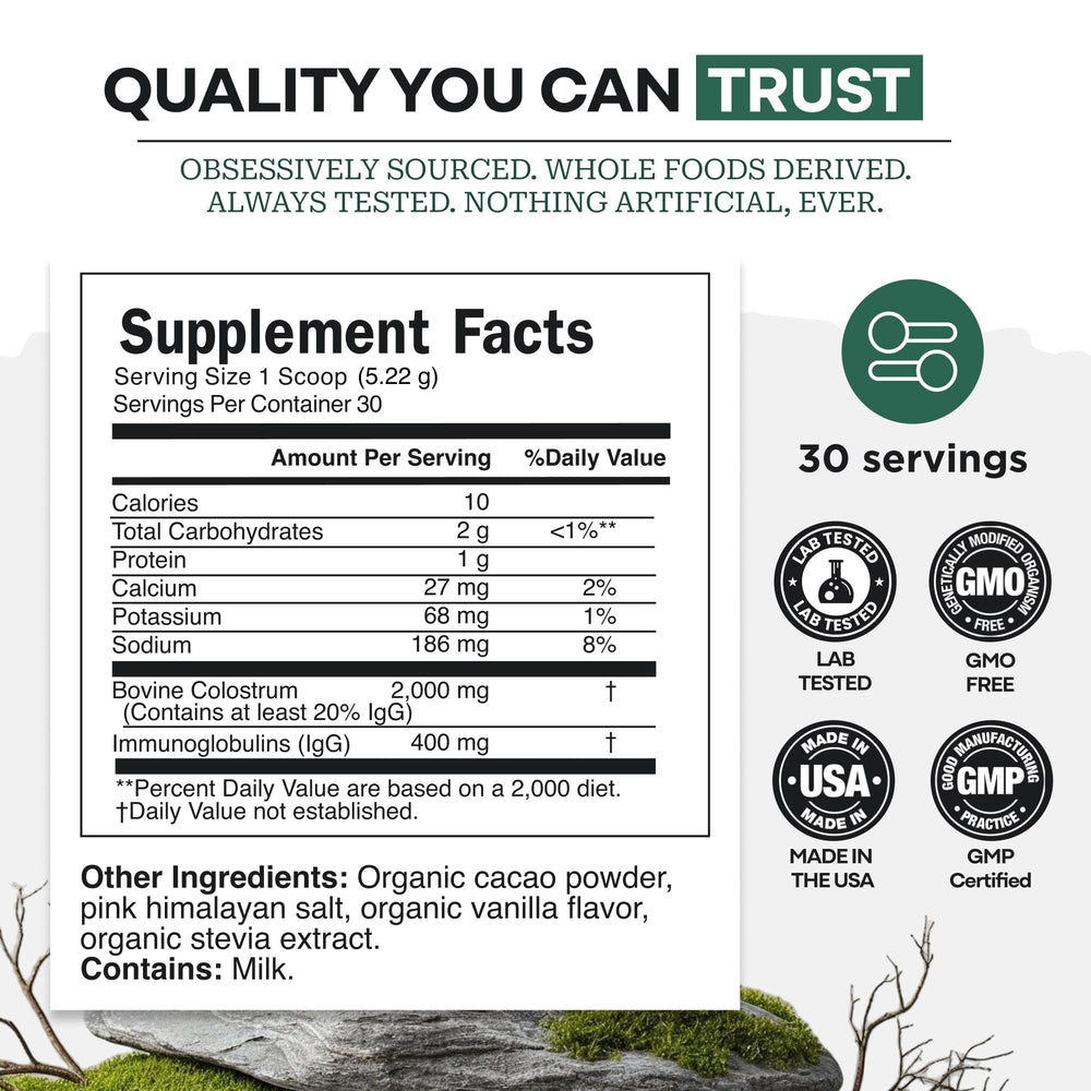 Wild Foods colostrum powder sugar free and filler free