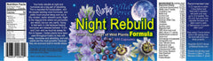 Wild Force Night Rebuild packaging box highlights geranium flavor note.