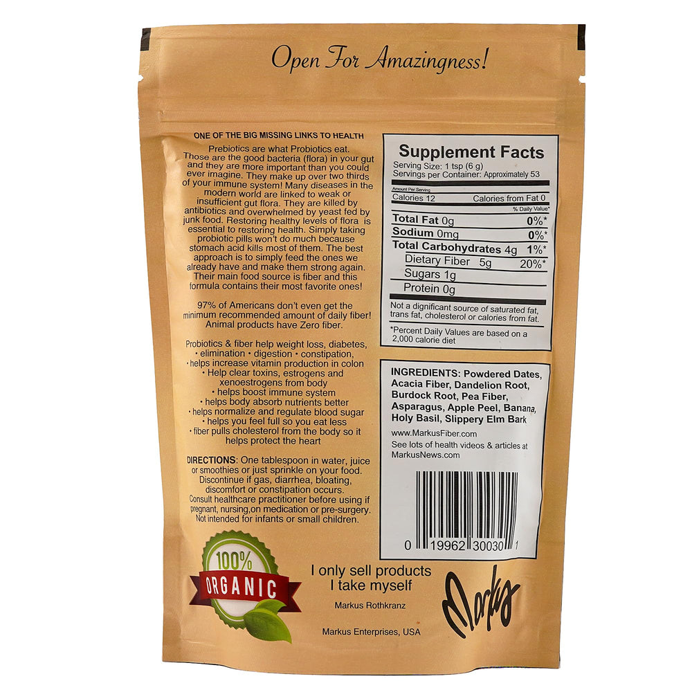 Wild Force Prebiotic powder scoop illustrating easy mixing for daily fiber intake.