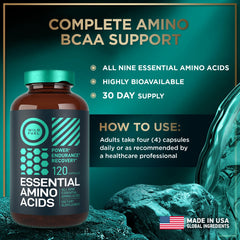 WILD FUEL label focus image highlights essential amino acids for overall wellness.