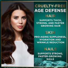 WILD FUEL vegan collagen tablets close-up, convenient daily boost for hair and nails.