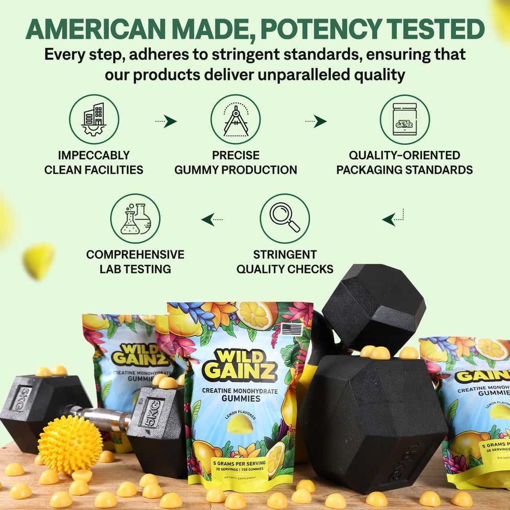 Wild Gainz 150-chew pack designed for a 30-50 day supply.