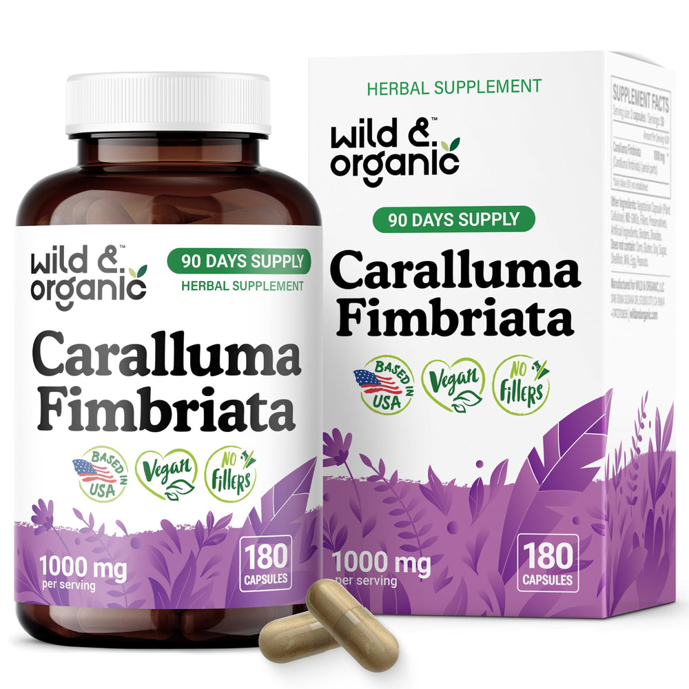 Wild & Organic Caralluma Fimbriata bottle for daily wellness