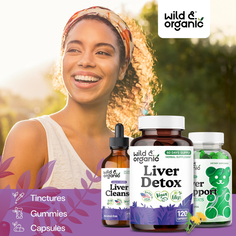 Wild & Organic Liver Detox Capsules tablet inside view showing compact vegan capsule