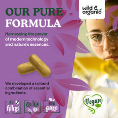 Wild & Organic Liver Detox Capsules turmeric closeup highlighting anti-inflammatory spice use