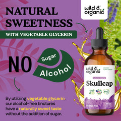 Dropper dispensing skullcap tincture for quick daily use