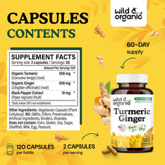 Wild & Organic vegan non-GMO label on packaging.