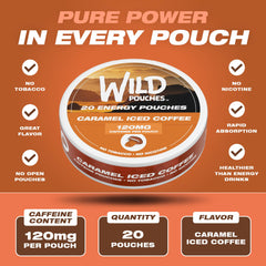 Wild Pouches espresso-style caffeine boost pouch supports quick focus.