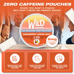 Close-up of Wild Pouches Raspberry Lemon Heat pack label and design