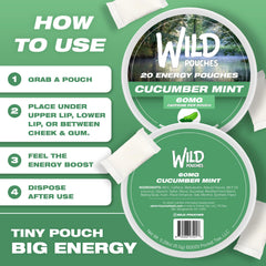 Wild Pouches sleek can packaging fits easily in pockets or bags.