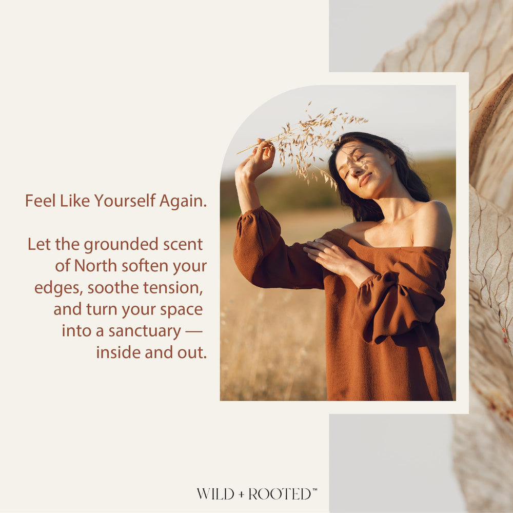 Wild + Rooted North lavender mist delivers relaxing, daytime grounding.