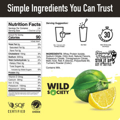 Wild Society rocket pop packet showcasing a refreshing, zero sugar electrolyte-infused protein blend