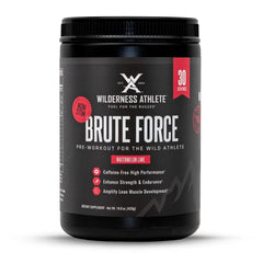 Wilderness Athlete Brute Force bottle pour for stimulant-free workout support