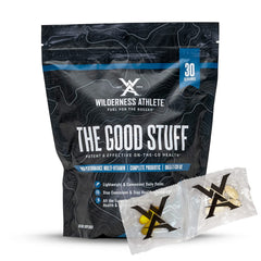 Wilderness Athlete The Good Stuff daily pack front view for convenient on the go nutrition