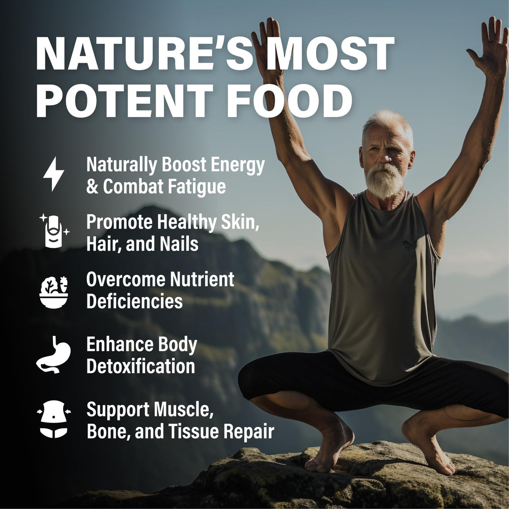 Wild Foods Beef Liver Capsules pouring scene suggests easy daily dosage routine.