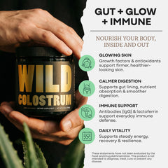 Grass-fed colostrum from New Zealand promotes purity and natural nutrition.