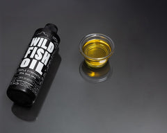 Wild Foods Liquid Omega-3 Lemon natural lemon flavor close-up