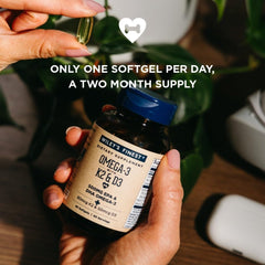 Wiley's Finest burpless omega-3 formulation reduces odor and aftertaste.