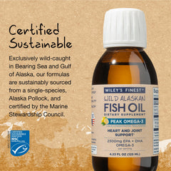 MSC-certified sustainable source logo on Wiley's Finest label