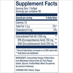 Close-up of Wiley's Finest Peak EPA softgels highlighting burpless design