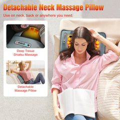 Wilytyres detachable neck massager with kneading nodes eases shoulder tension