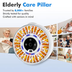 Windtrace pill dispenser arthritis-friendly access highlights easy handling for users