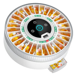 Windtrace PillCalendar in green, front view for organized daily medications.