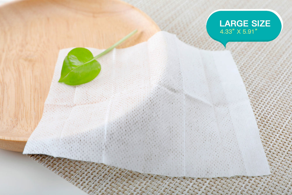 Winner 4-ply cotton nonwoven wipe offers strong cleaning power.