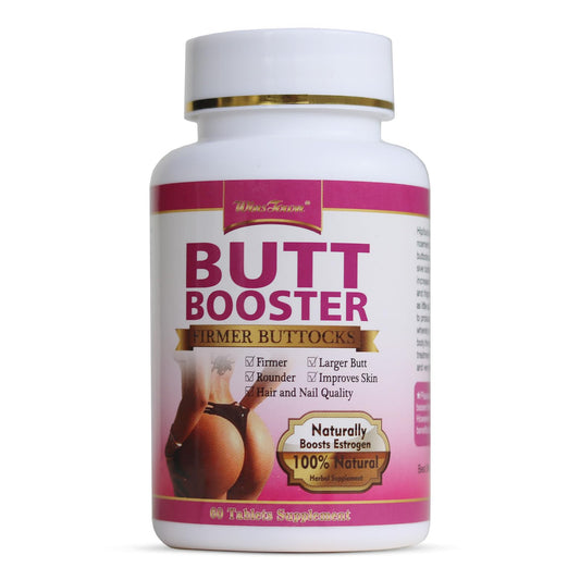 Wins Town Butt Booster Pills bottle shown, supports a fuller silhouette and everyday confidence.