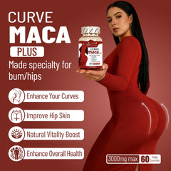 Wins Town Maca Plus Gummies bottle side view highlighting easy-to-chew daily supplement.