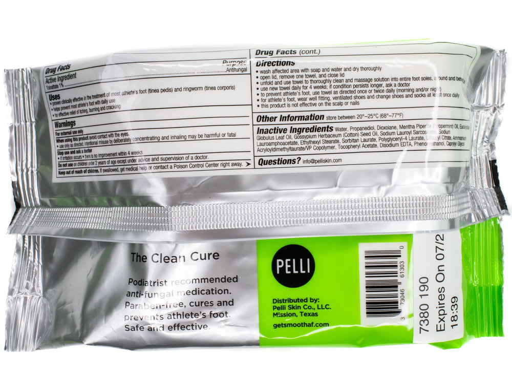 Wipes prevent odor and keep feet feeling fresh after activity.