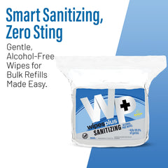 WIPESPLUS USA-made packaging highlighting quality and reliability