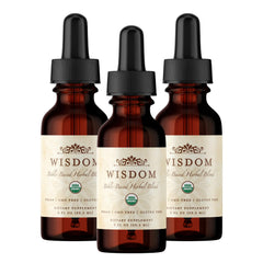 Wisdom Nutrition organic turmeric frankincense myrrh bottle pour for daily energy support