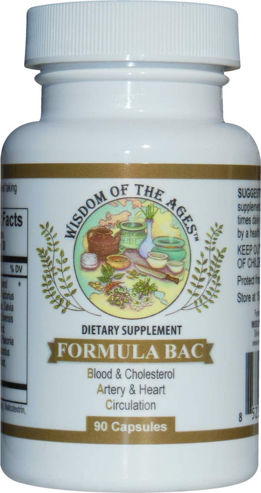 Wisdom of the Ages BAC+ bottle pour – supports healthy circulation and heart health.