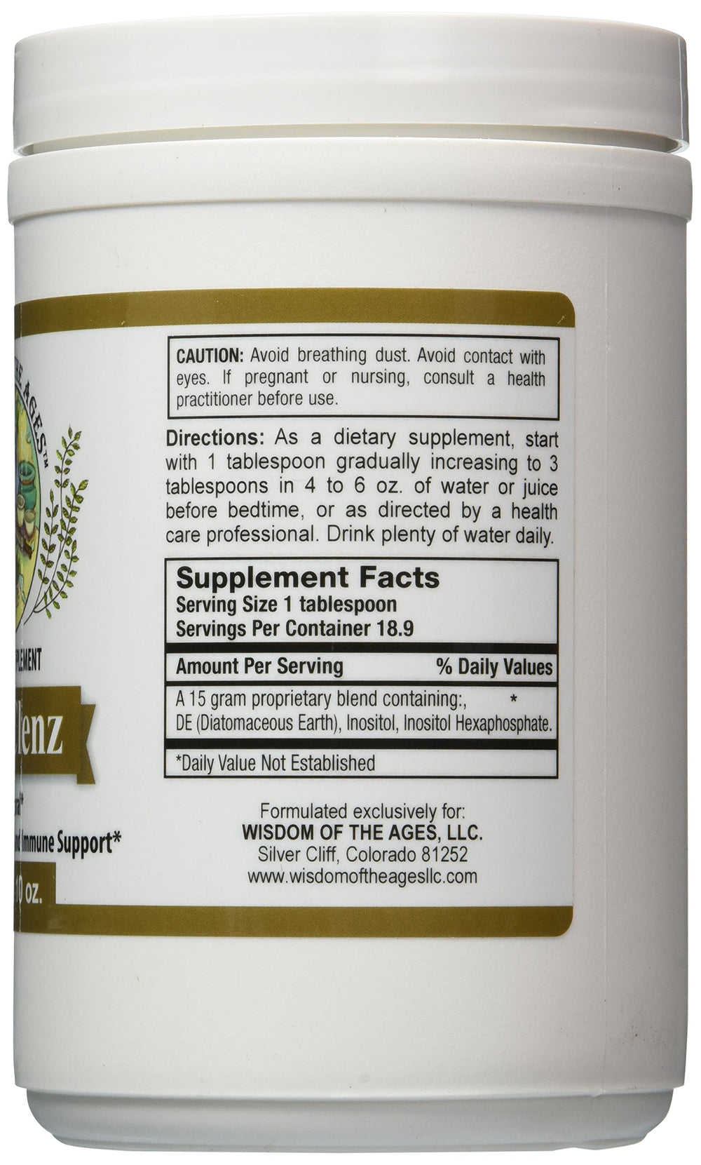 ToxiClenz label close-up highlighting purity and mineral-rich formula.